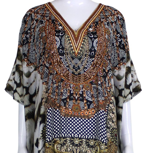 Animal Print kaftans 70% OFF - Colors of Fashion Kaftan - Picture 3 of 4